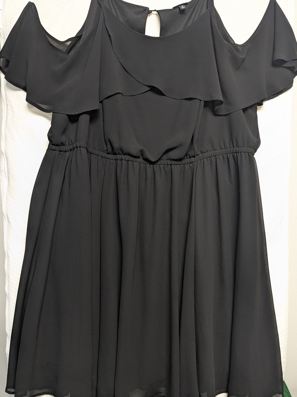 torrid Black Flowing Dress with Zipper Back